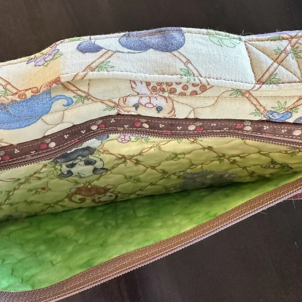 Handmade Travel Diaper Changing Pad Bag Precious Moments Baby Jungle Animals